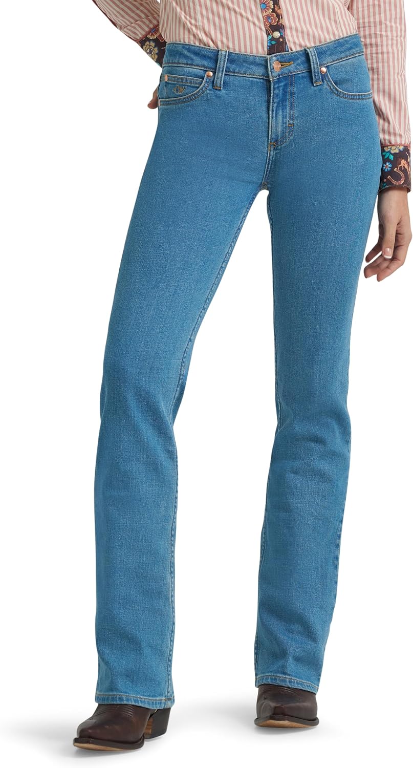 Wrangler Women’s Lainey Wilson Mae Boot Cut Jeans with Pink Pocket