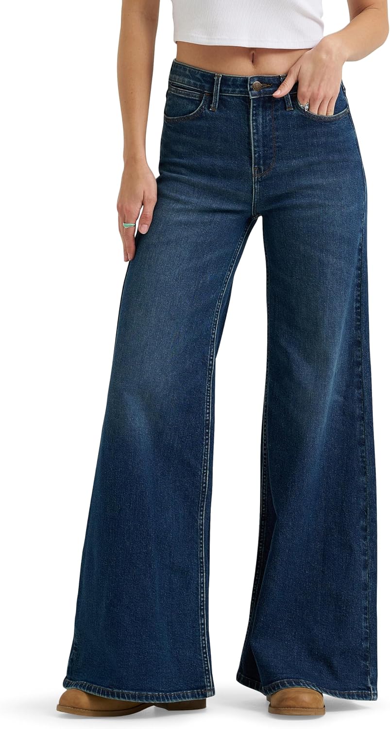 Wrangler Women’s Women’s High Rise Wide Leg Jean
