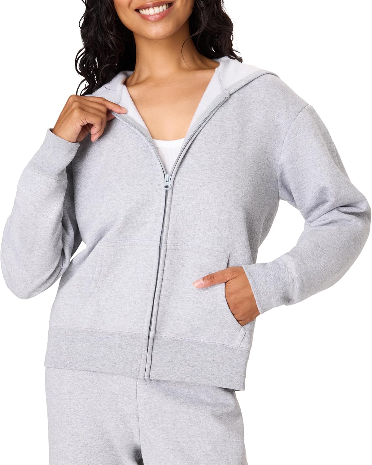 Hanes Women’s EcoSmart Fleece Sweatshirt for Women, Soft Midweight – Full-Zip Hoodie, Sweatshirt, or 1/4 Zip