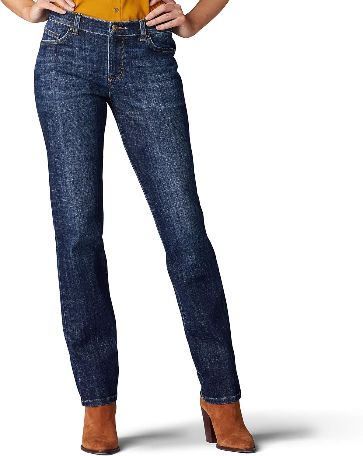 Lee Womens Lee Misses Relaxed Fit Straight Leg Jean