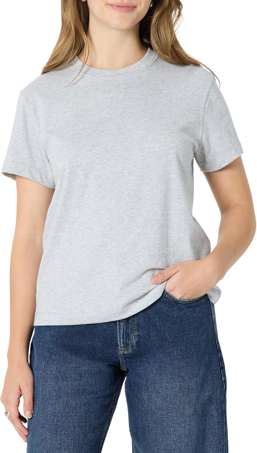Amazon Essentials Women’s Relaxed-Fit Cotton Crewneck T-Shirt