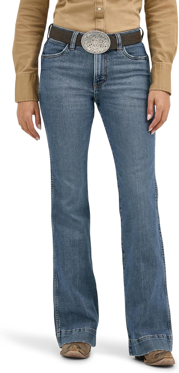 Wrangler Women’s Retro Bailey High Rise Trouser Jean