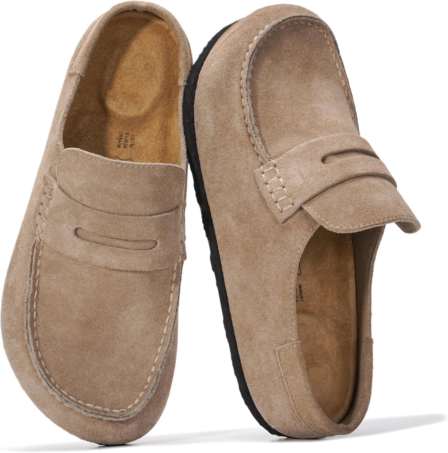 Project Cloud 100% Genuine Leather Moccasin-Style Clogs for Women – Memory Foam and Water Resistant Mules Slip-on – Non-Slip and Durable Clogs Casual Shoes for Women Footwear (Haven)