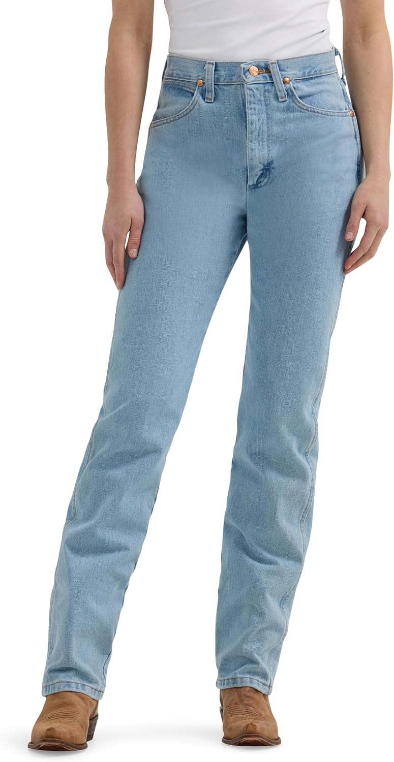 Wrangler Women’s Cowboy Cut Slim Fit Jean Bleach