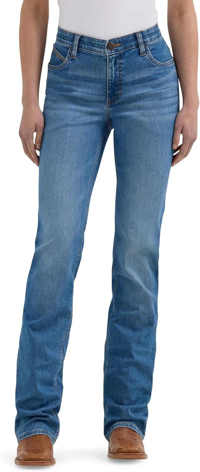 Wrangler Women’s Willow Mid Rise Performance Waist Boot Cut Ultimate Riding Jean