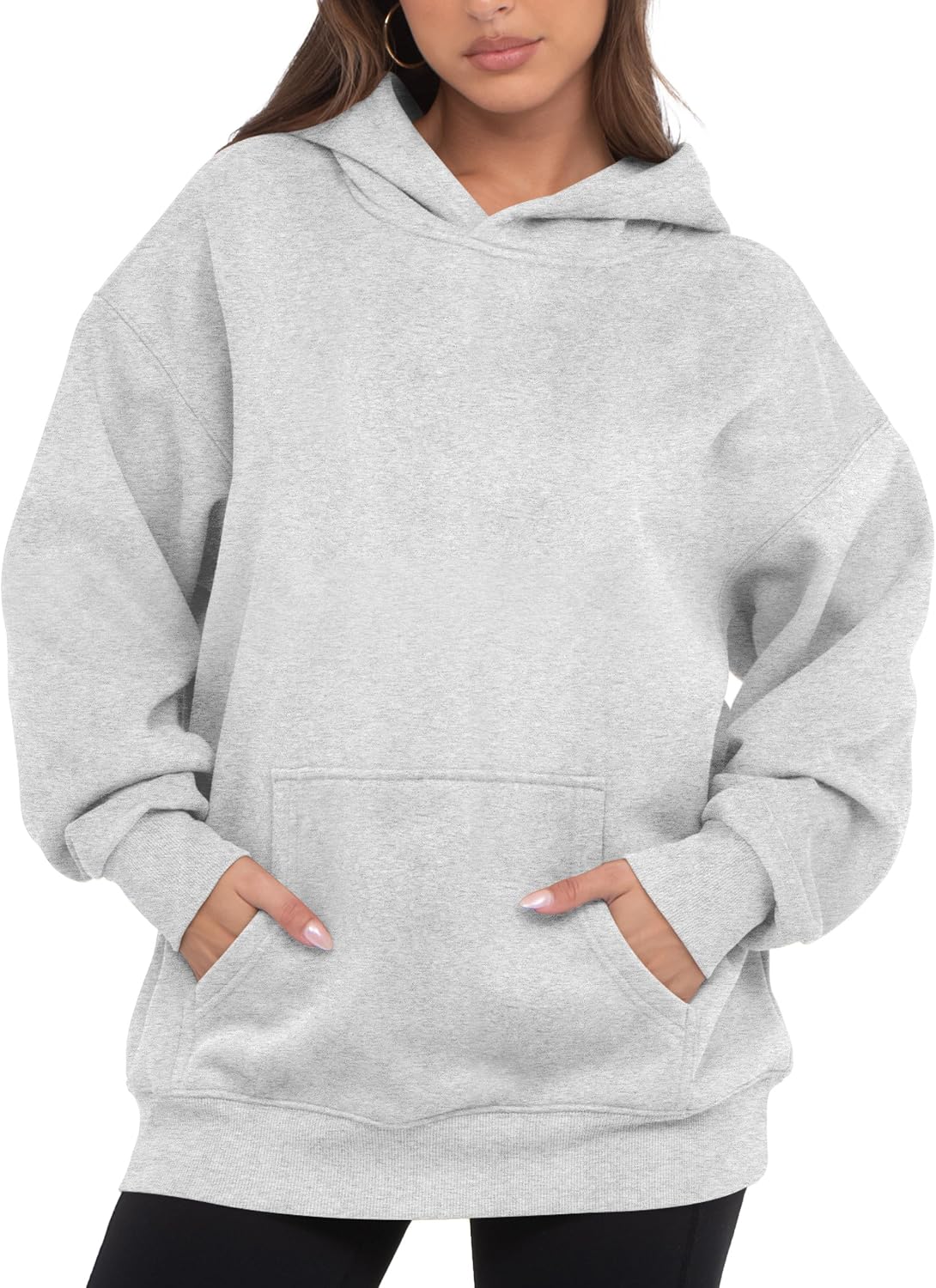 VIUTIL Womens Oversized Hoodies Fleece Loose Hooded Sweatshirt Fall Winter Outfits 2026 Trendy Clothes