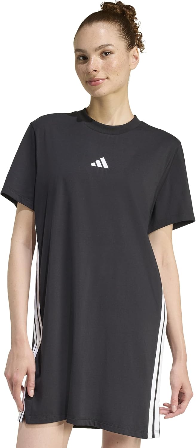 adidas Womens Essentials 3-Stripes Tee Dress Casual Casual – Black