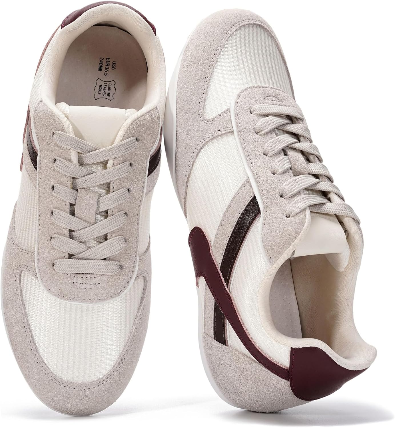 Project Cloud Womens Non-Slip Lace-Up Casual Work Sneakers with Memory Foam | Lightweight Shoes for Women Comfortable Footwear Office Everyday Travel Weekend Outfits All Day Easy Wear Fashion Business