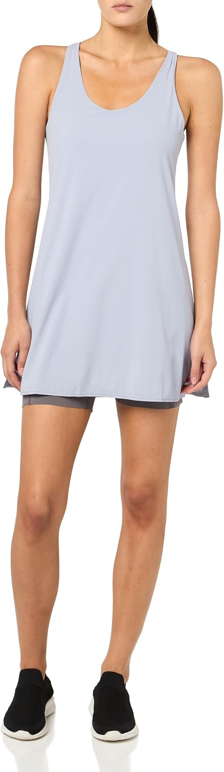 Outdoor Voices Women’s Jog Dress, Lightweight Athletic Dress with Built-in Shorts